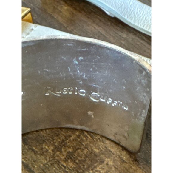 Rustic Cuff Bracelet Lot of 13 Beads Leather Cuff EUC - Picture 9 of 9